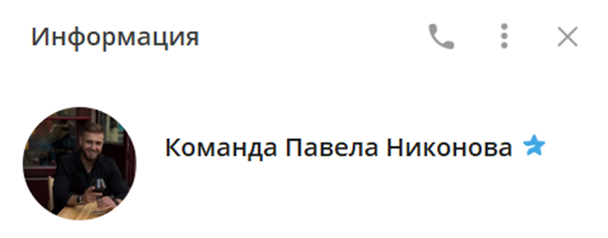 Внешний вид телеграм канала команда Павла Никонова